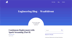 Desktop Screenshot of eng.wealthfront.com